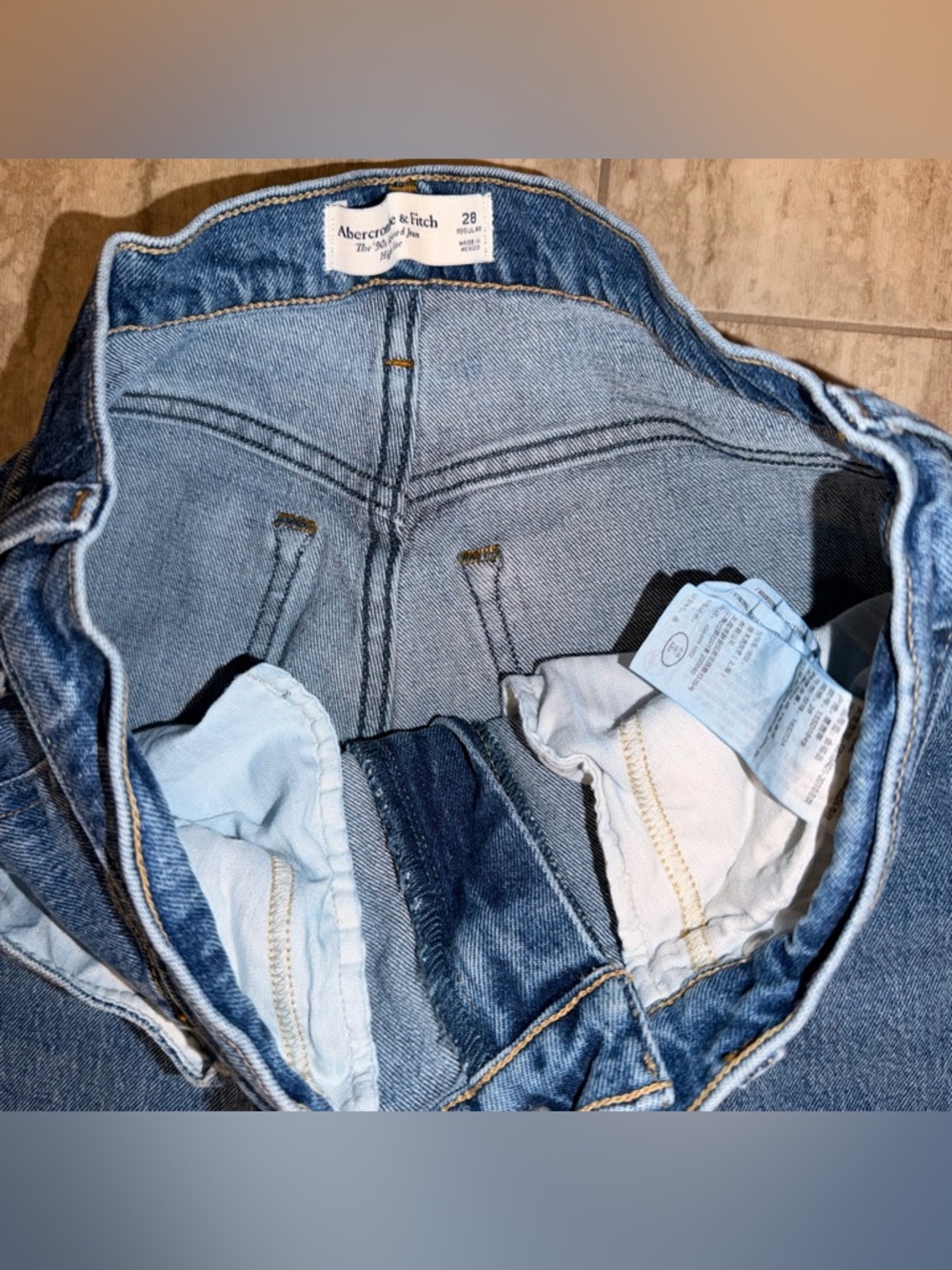 Abercrombie & Fitch Women's 90’S Relaxed Jean Dark Wash High Rise Size 28 - Picture 11 of 16